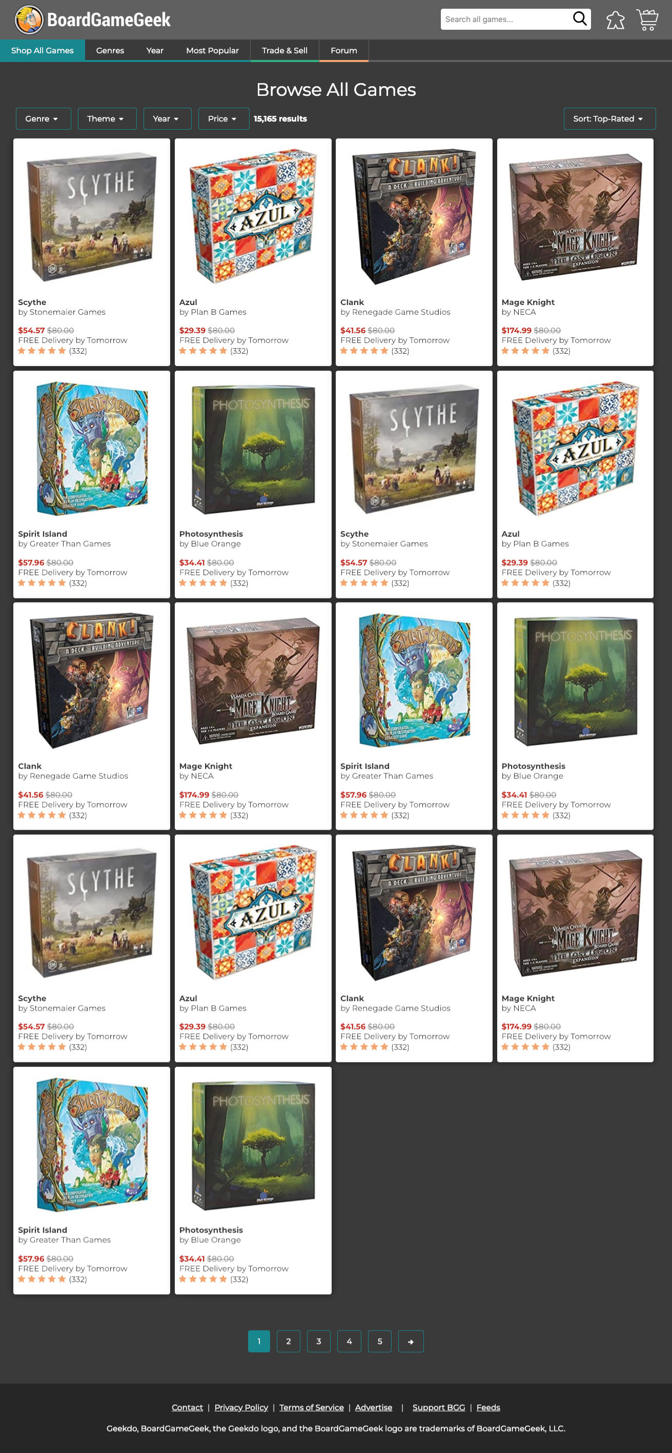 BoardGameGeek Browse